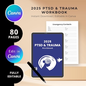 Trauma Workbook Bundle, Healing from Trauma, Childhood Trauma, PTSD, Therapy Worksheets, Trauma Processing, Trauma Therapy, Complex Trauma