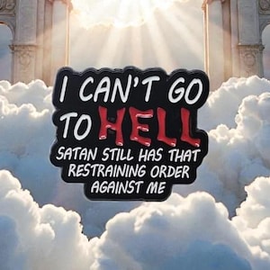 Satan huisverbod pin - humoristische emaille pin