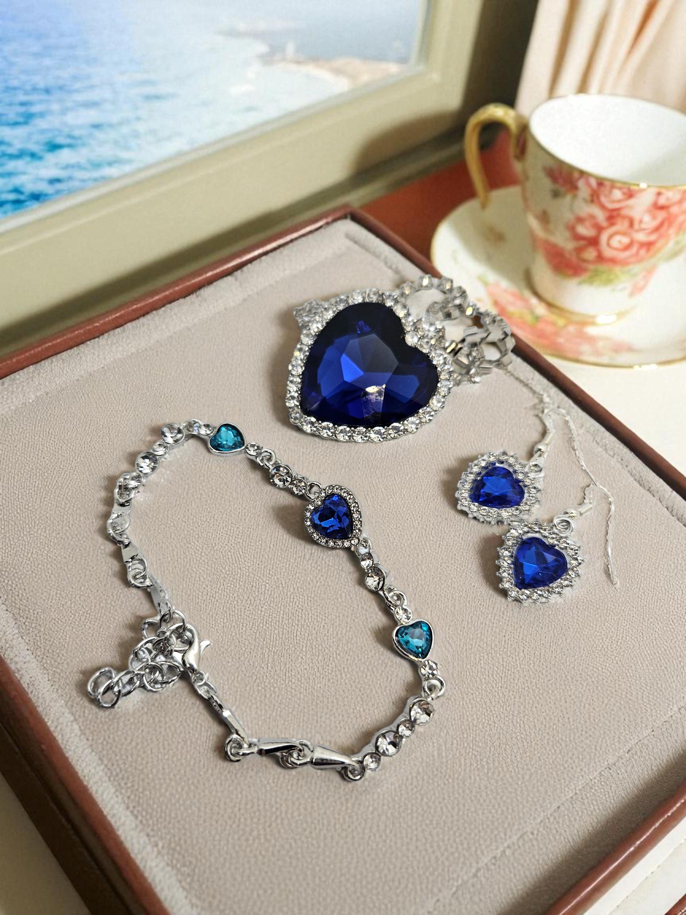 Heart of the ocean necklace titanic - Etsy 日本