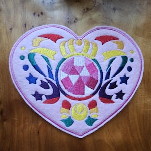 Sailormoon Cosmic moon compact brooch large embroidered patch