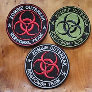 Zombie Outbreak iron on patches