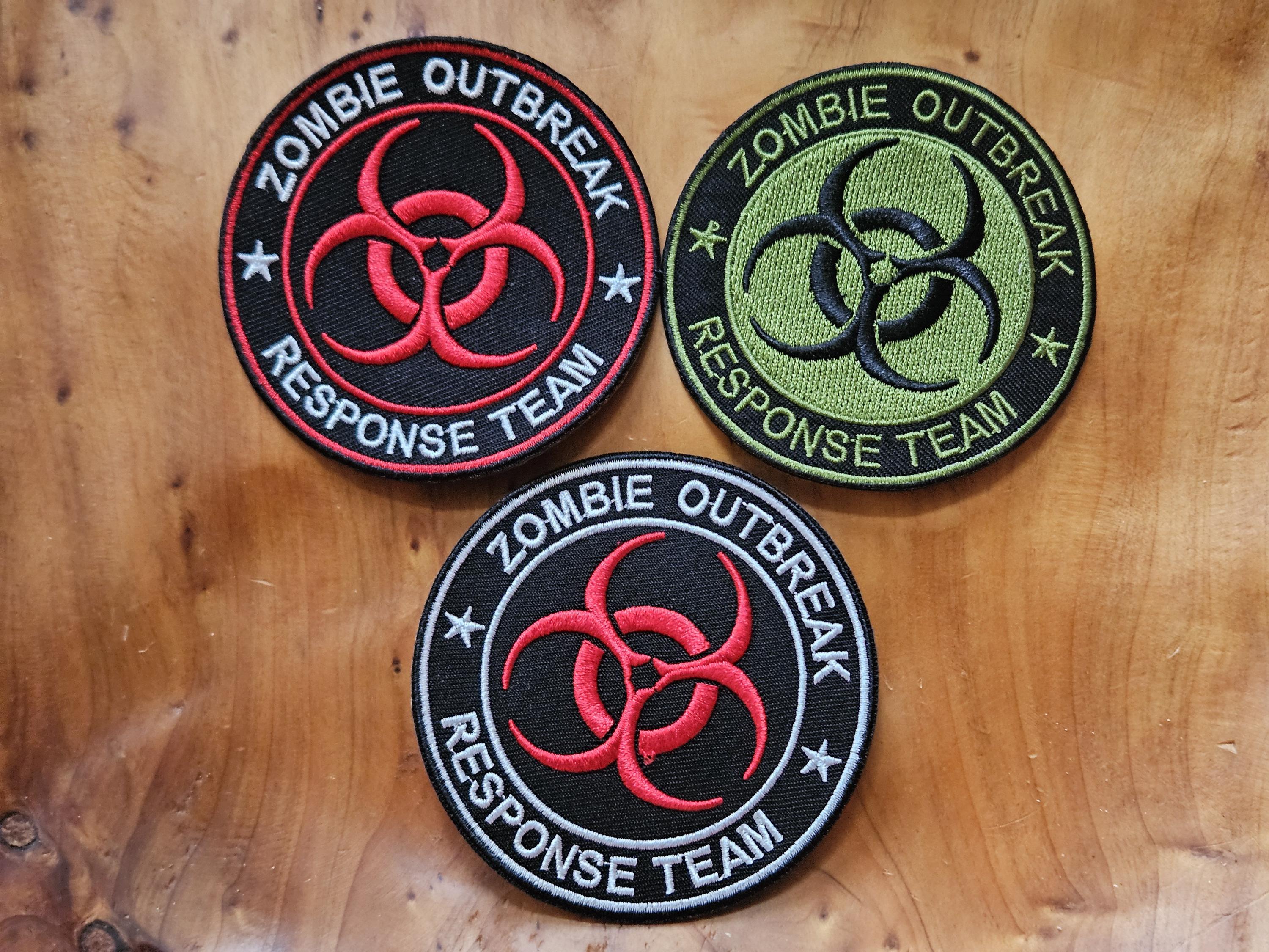 Zombie Outbreak iron on patches