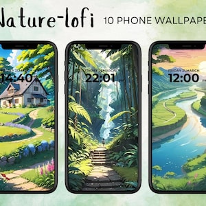 Nature phone wallpapers, Nature-lofi wallpaper set, aesthetic and minimalist wallpaers for all phones