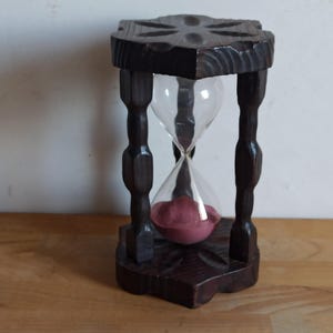 Fint vintage timglas Italien 1960/1970-tal, 15 minuters timglas.
