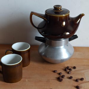 Quirky Italian vintage espresso maker Letizia, 1970s, made in Italy
