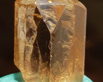 54 CT Natural Sherry Topaz Crystal | Faceted Grade Imperial Topaz Specimen | Rough Champagne Topaz From Haramosh Pakistan