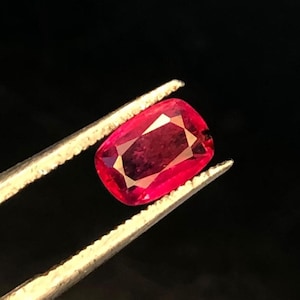 0.81CT Natural NO HEAT Pigeon Blood Ruby –Natural Ruby Gemstone | Vivid Red Loose Ruby for Fine Jewelry | Rare Ruby | July Birthston 6*4*2MM