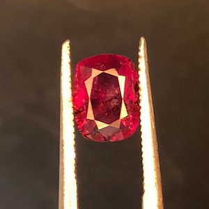 1.16CT Natural NO HEAT Pigeon Blood Ruby –Natural Ruby Gemstone | Vivid Red Loose Ruby for Fine Jewelry | Rare Ruby | July Birthston 7*5*3MM