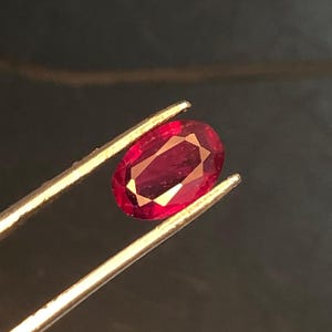 1.12CT Natural NO HEAT Pigeon Blood Ruby –Natural Ruby Gemstone | Vivid Red Loose Ruby for Fine Jewelry | Rare Ruby | July Birthston 7*5*2MM