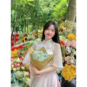 Ao Dai tradizionale vietnamita preconfezionato / Áo dài trắng, áo dài học sinh 2 tà vải lụa tây thi cao cấp