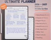 2026-2027 Ultimate Planner for Kindle Scribe | 2000+ Page Hyperlinked Digital Life, Business & Finance Planner