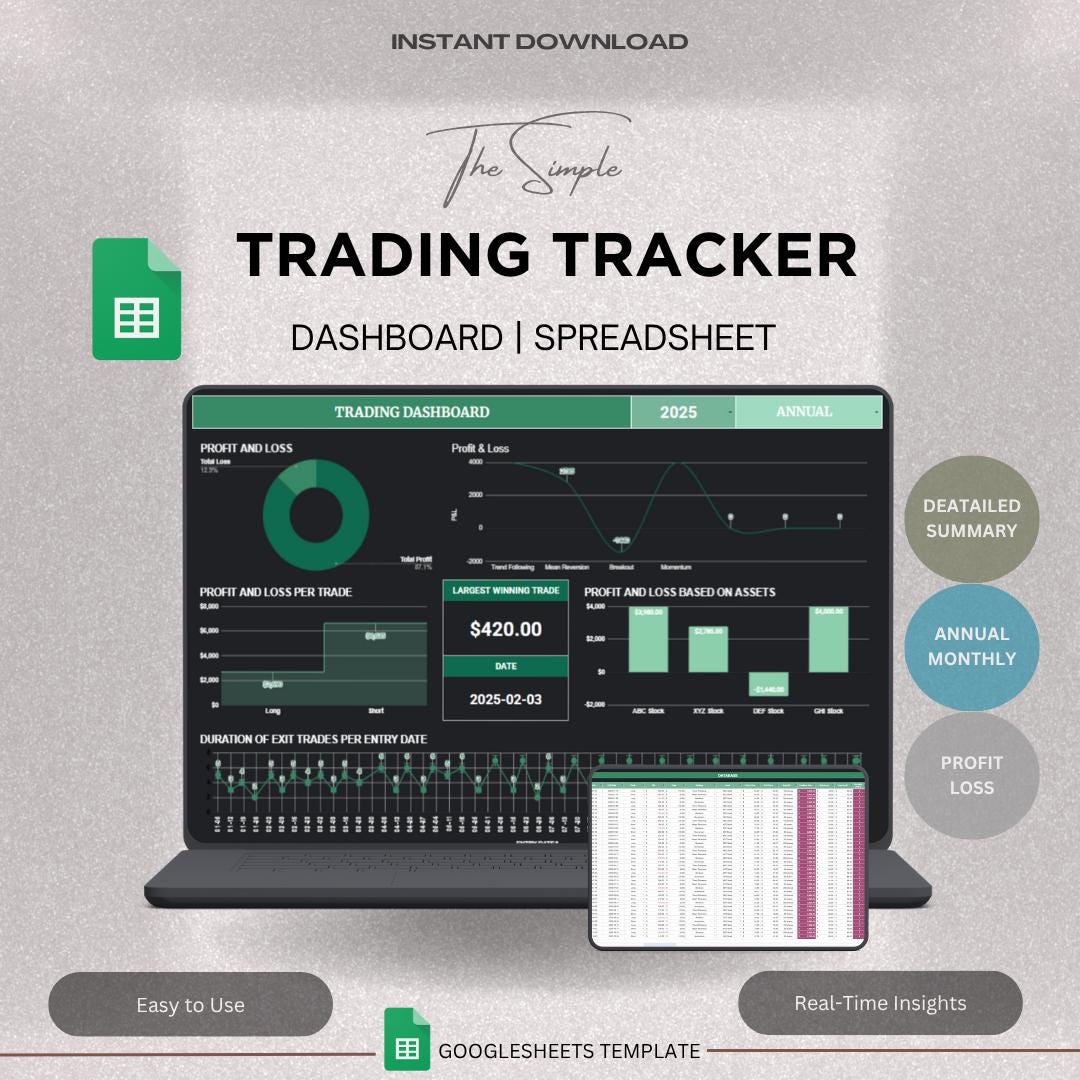 Crypto Spreadsheet - Etsy Denmark