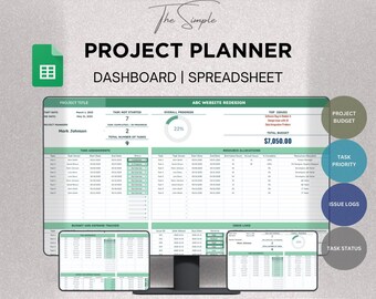 Einfache Projektplanung, Projektbudget, Stichtag einstellen, Ziele setzen und Aufgaben verteilen, Google Sheets