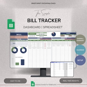 Bill Tracker Spreadsheet Google Sheets  Bill Calendar Monthly Smart Bill Planner Editable 2025 Calendar Personal Finance Budget Tracker