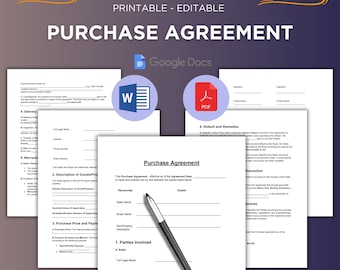 Modelo de Contrato de Compra e Venda para Imprimir. Contrato de Compra e Venda Editável. Contrato de Compra e Venda. Contrato de Compra e Venda de Imóvel. PDF e MS Word