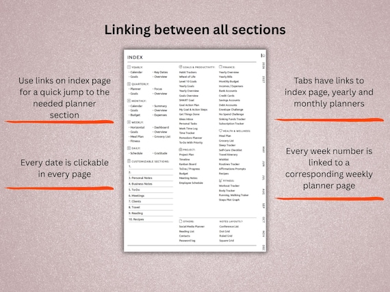 Ultimate Planner for Kindle Scribe 2026–2027, listing photo 3