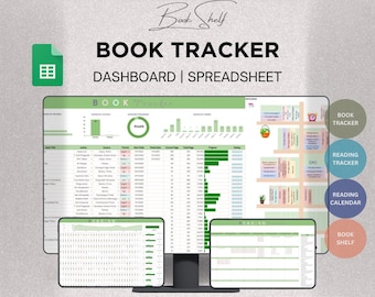 2025 Book Tracker Spreadsheet template, Ultimate reading tracker, bookshelf tracker, Digital reading planner, reading log google sheets