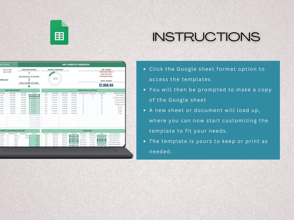 Simple Project Planning Spreadsheet, Project Budget, Deadline Set Up ...