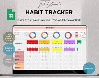 2026 Habit Tracker Spreadsheet: Daily, Weekly, Monthly (Google Sheets Template)