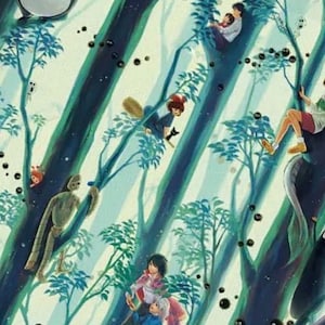 Studio Ghibli Anime Spirited Away Totoro-karaktär Polycotton-tyg 5205