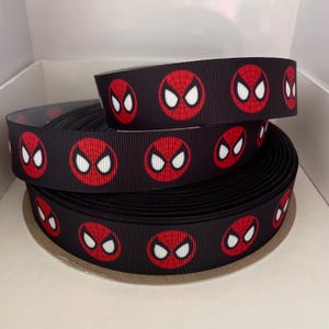 grosgrain lint Spider-Man karakter op maat geknipt