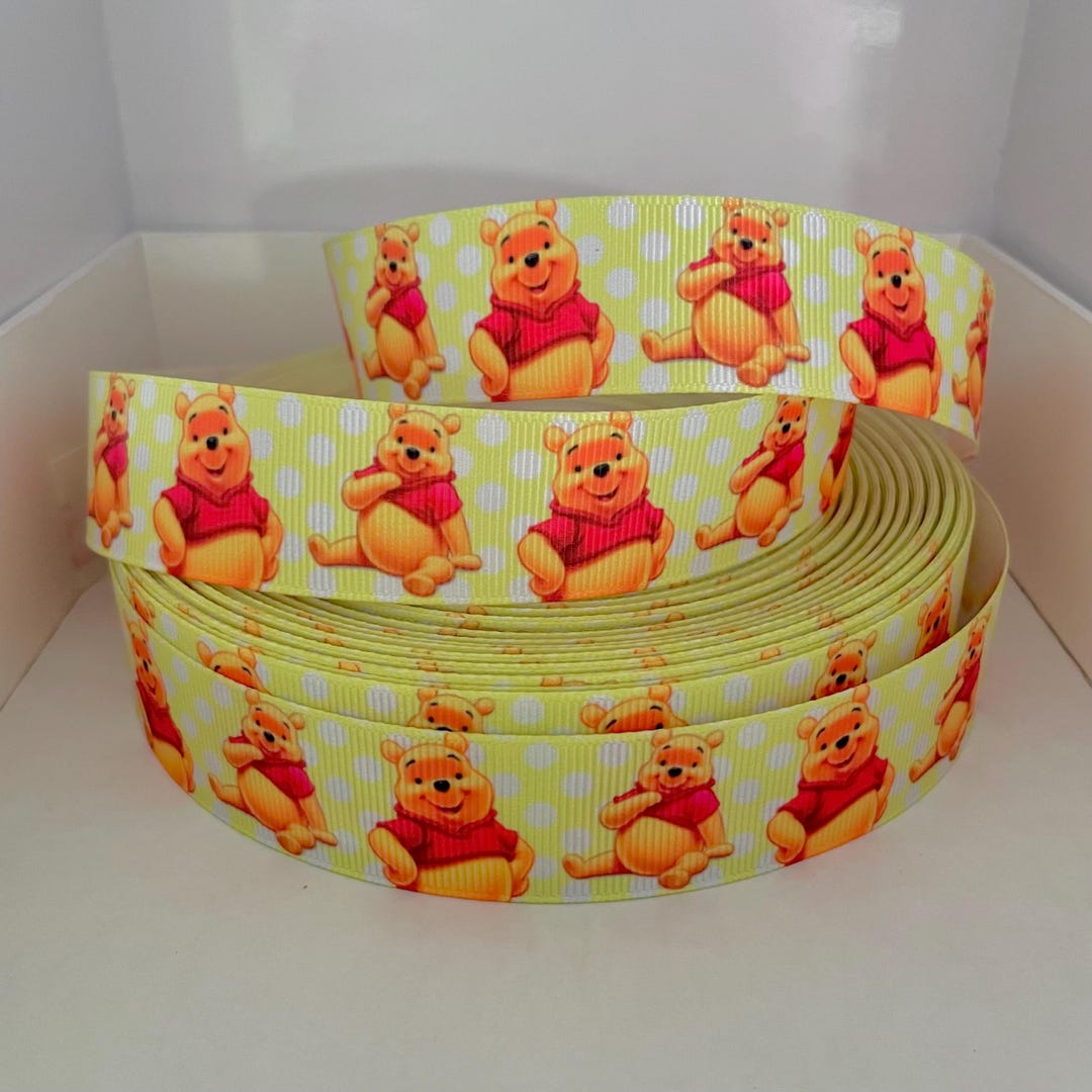 Winnie the Pooh Character Grosgrain Ribbon by the Yard - Etsy