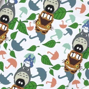 Studio Ghibli Anime Totoro Catbus-karaktär Polycotton-tyg 10176