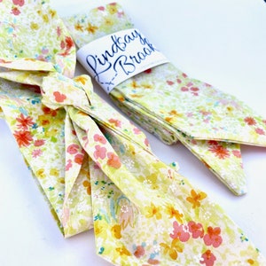 Lemongrass Floral Scarf - Easter Hair Scarf - Floral Headband