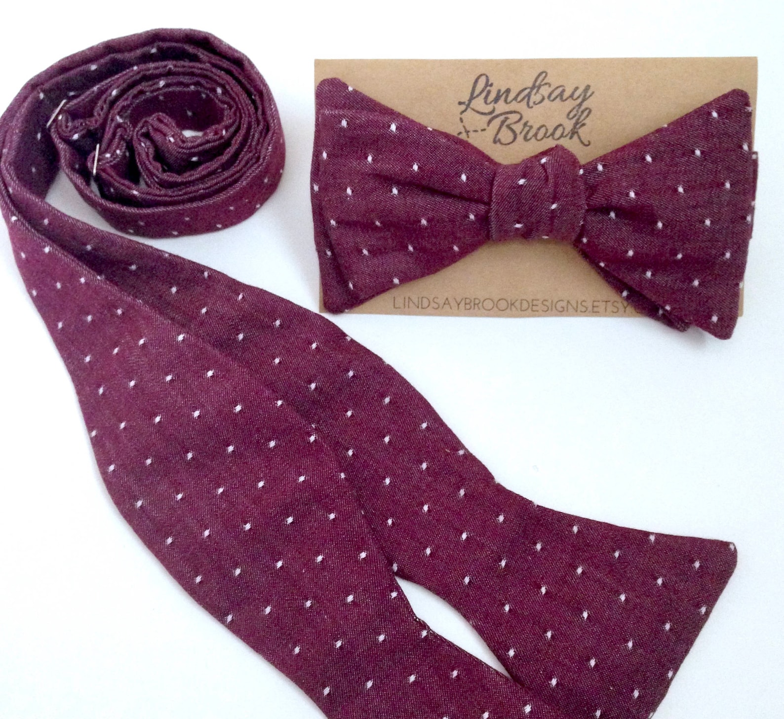 mens maroon bow tie