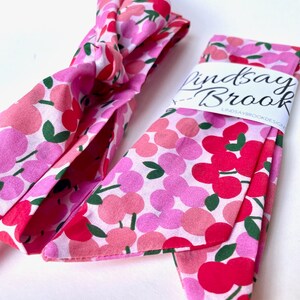 Cherry Hair Scarf Springtime Hairband Fruit Headscarf image 2