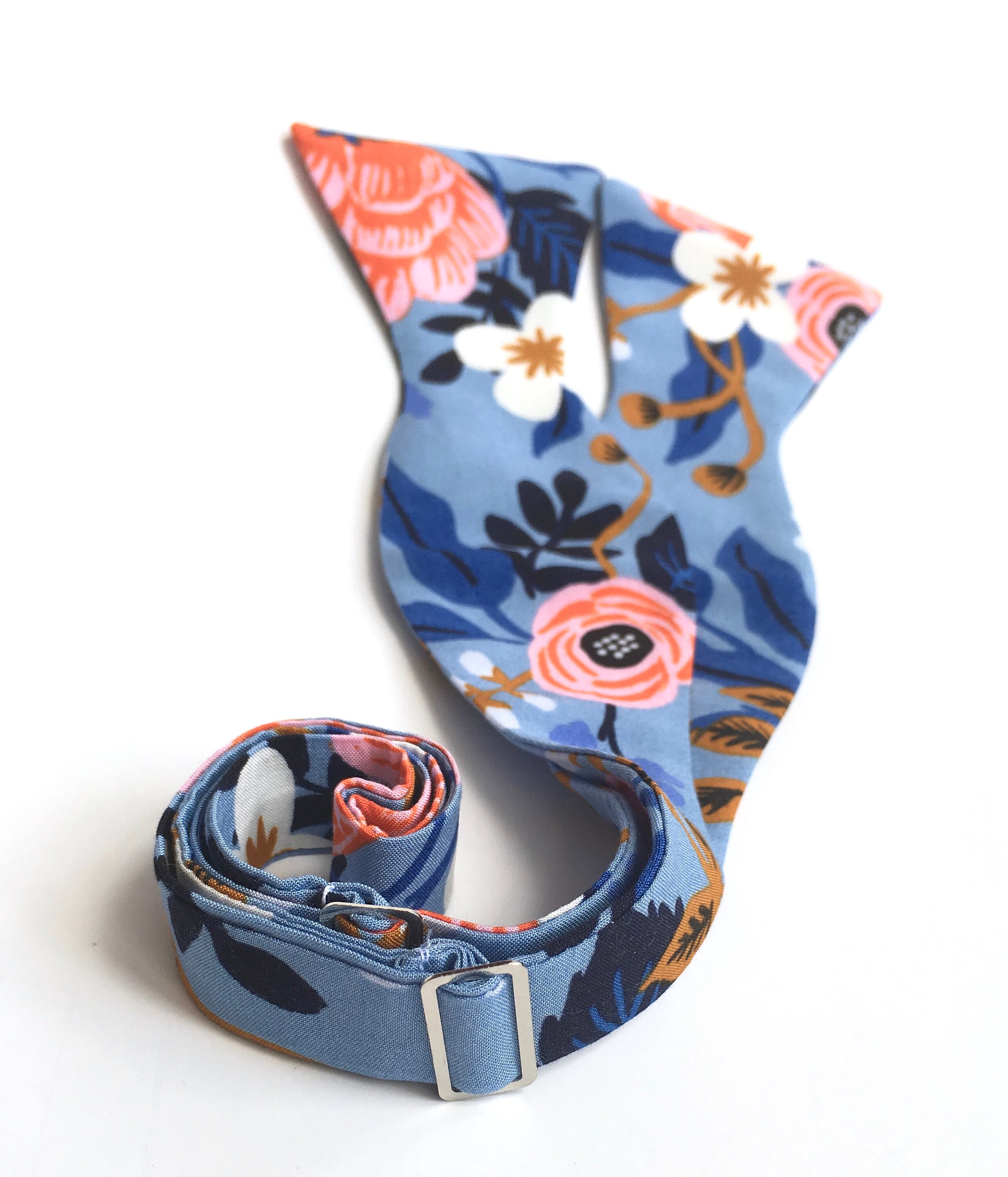 thin floral tie