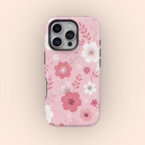 Vintage Floral Tough Phone Case: Girly Botanical Cover