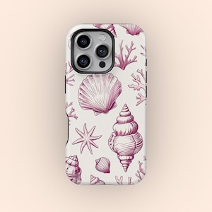 Seashells Beach Ocean Phone Case: Protective Shell Cover
