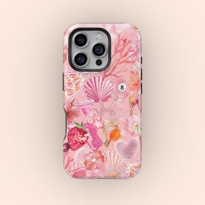 Coastal Collage Phone Case: Beachy Tropical Design