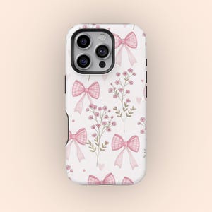 Coquette Bow Floral Handyhülle: iPhone & Galaxy