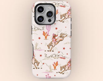 Cowgirl Canyon / FashionPass x Compatible con MagSafe / Diseño protector audaz / iPhone 17 16 15 14 13 12 Pro Max, Samsung Galaxy S25 S24