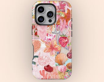 Coquette Collage Preppy and Cute Pink Aesthetic Phone Case, European Phone Case, iPhone 16 15 14 13 12 Pro Max, Samsung Galaxy S25 S24 Ultra