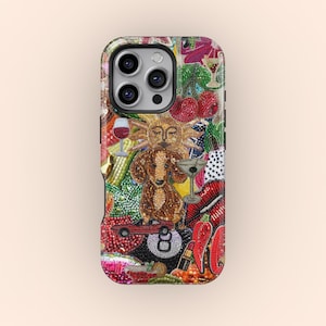 Vintage Mosaik Collage Handyhülle Himmlische Mosaikfliesen Trendy Preppy iPhone 16 15 14 13 12 11 Pro Max, Samsung S25 S24 S23 Ultra