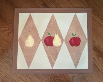 Floorcloth, Apples & Pears ,Harlequin