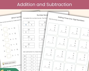 Year 2 Maths Workbook | Addition and Subtraction Worksheets | Printable Resource