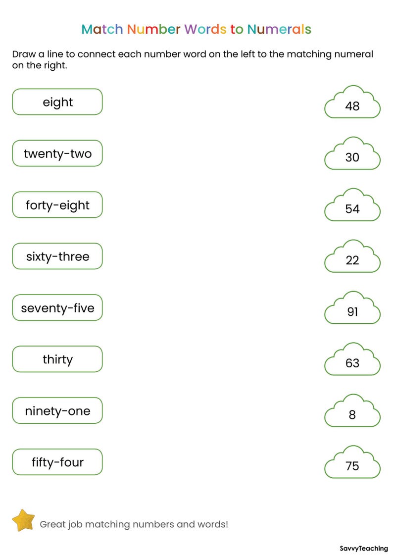 Year 1 Maths: Number and Place Value Worksheets | Printable Maths ...