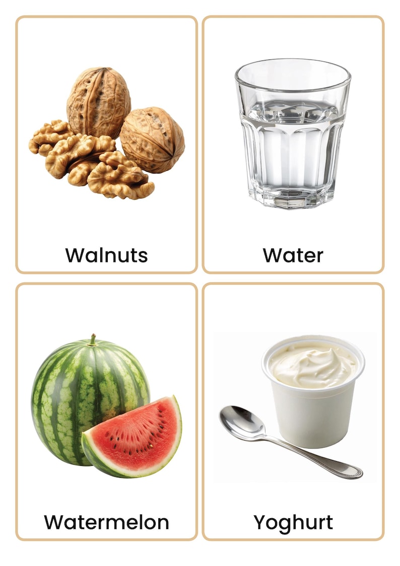 84 Food & Drink Flashcards for Kids | Real Photo Flashcards | KS1, ESL ...