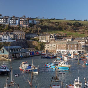 Mevagissey Harbour Print: Cornish Fishing Boats, Coastal Photographic Wall Art