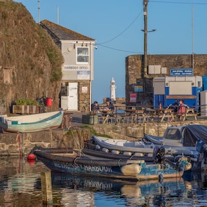 Mevagissey Harbour Print: Photographic Wall Art, Cornish Fishing Village Coastal Art