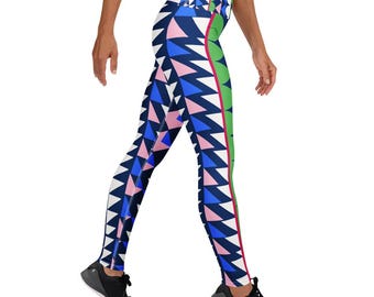 Legginsy do ćwiczeń Particularian™ Pattern I Motywacyjne legginsy do ćwiczeń zaprojektowane przez A Better Business Boutique