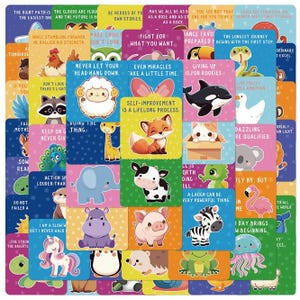 Stickerspakket inspirerende citaten – Stickerspakket motiverende citaten - waterdichte pvc-stickers voor tijdschriften, laptops, flessen, plakboeken