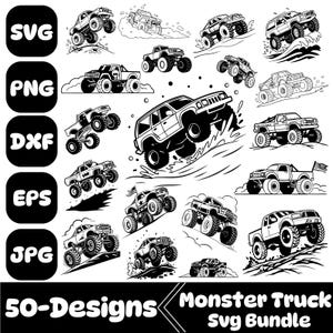 Monster Truck Svg, Car svg, Monster Truck Vector Svg, Monster truck shirt, Off Road Svg, Truck Svg, Cut files for Cricut, Silhouette