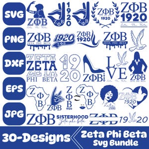 Pakiet Zeta Phi Beta Svg, ZPB Svg, Zeta Phi Beta Heart Dove Cut File, 1920 Zeta Phi Beta Sign Svg, Sorority Svg, Zeta Png, Sylhouete, Zeta