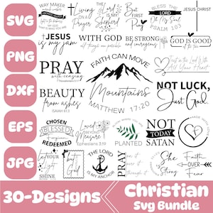 Christian Svg Bundle, Christian tshirt Svg, Bible Verse Svg, Scripture Svg, Jesus Svg, Scripture, God Svg, Instant Download, Digital