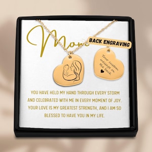 Personalisierte Mama Halskette Geschenk, Schmuck für Mama, personalisierte bedeutungsvolles Geschenk, ich liebe dich Mama Halskette Geschenk für Mutter, Muttertagsgeschenke